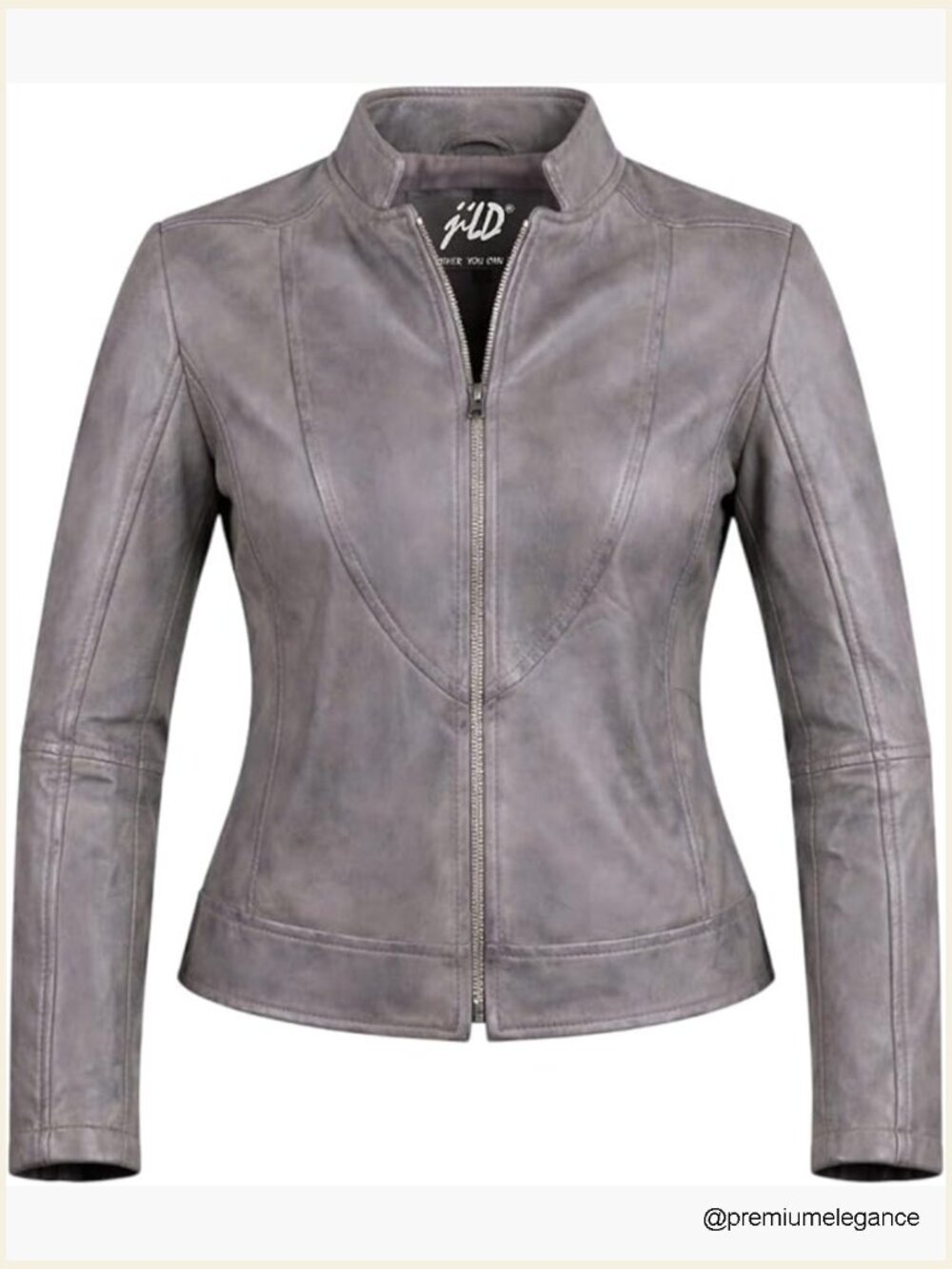 Women's Real Lambskin Leather Moto Jacket